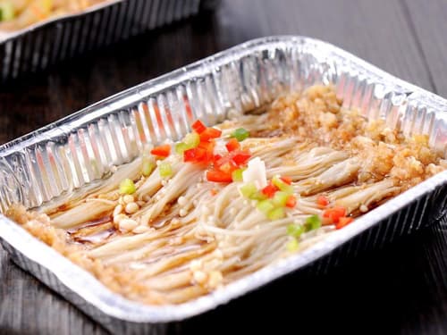 西华锡纸烤金针菇